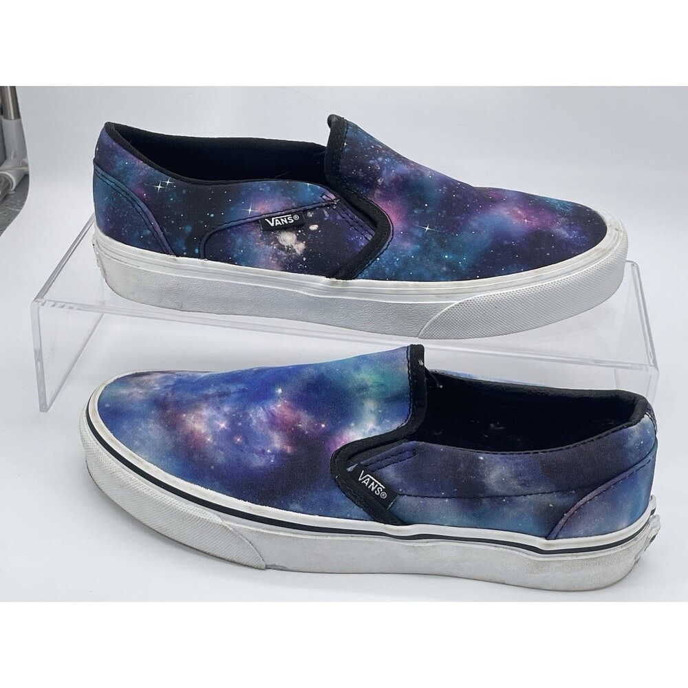 Vans Classic Slip-On Galaxy Print Canvas Shoes Men’s 6 Women’s 7.5 Sneakers